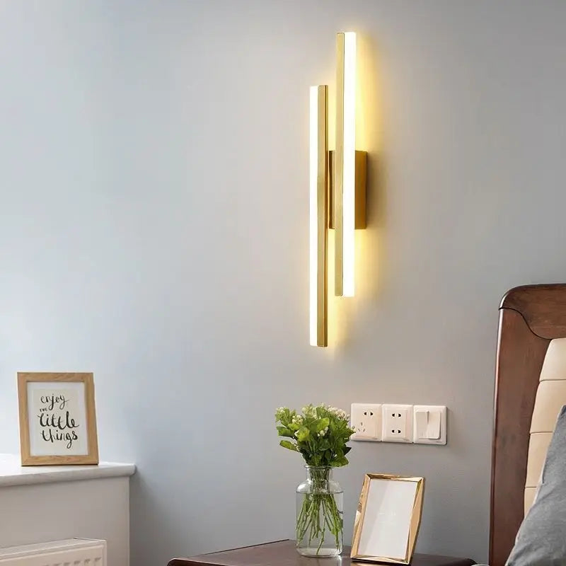 Copper Accent Acrylic LED Wall Sconce