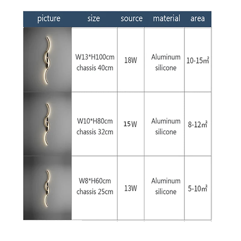 Minimalist LED Long Strip Wall Sconce