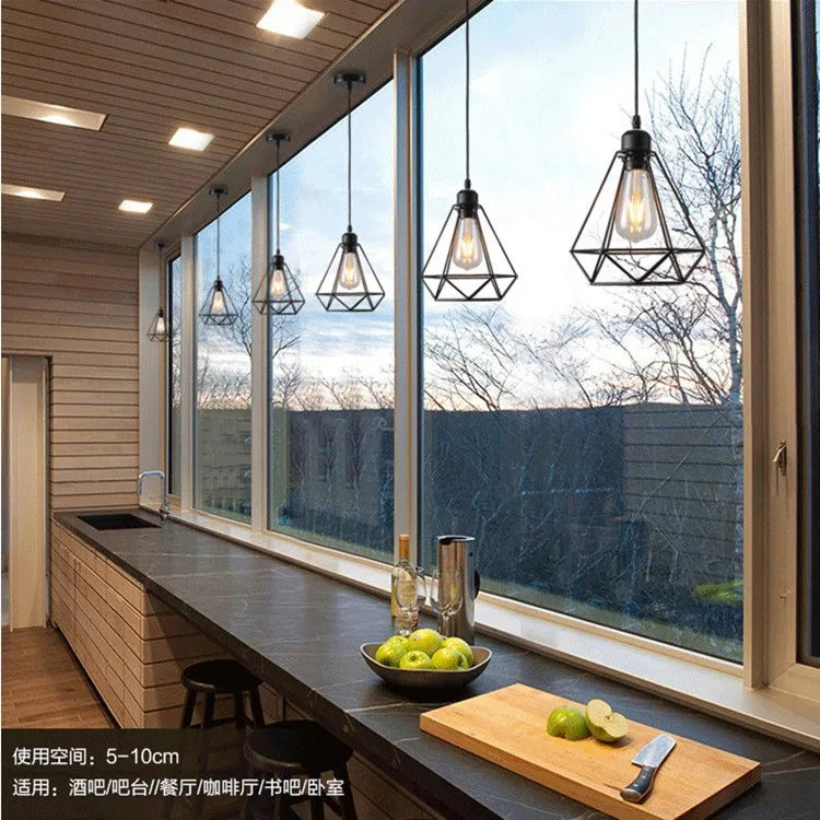 Industrial Adjustable LED Pendant Light