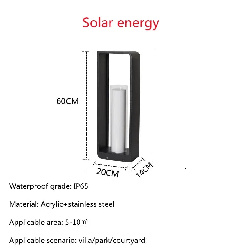 Solar LED Landscape Fence & Lawn Light