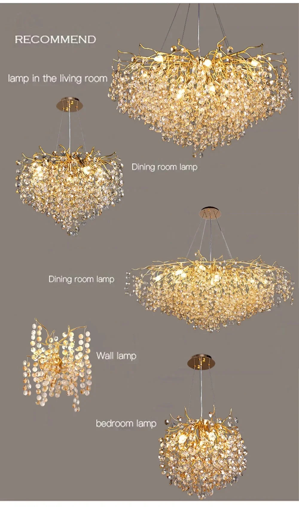 Luxury Crystal Pendant Chandelier