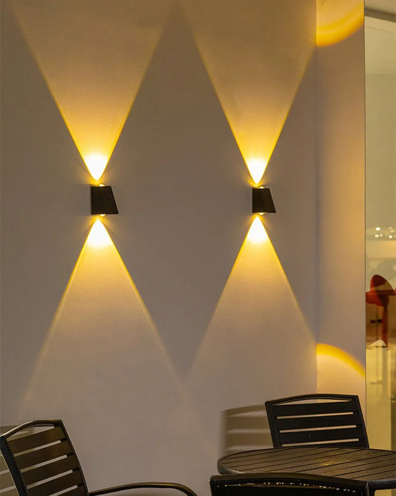 Solar LED Up & Down Outdoor Wall Light