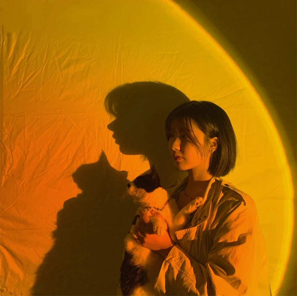 LED Sunset Projection Night Light