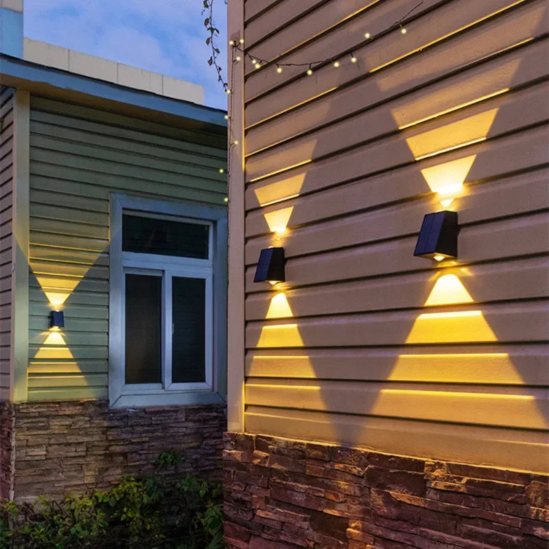 Solar LED Up & Down Outdoor Wall Light