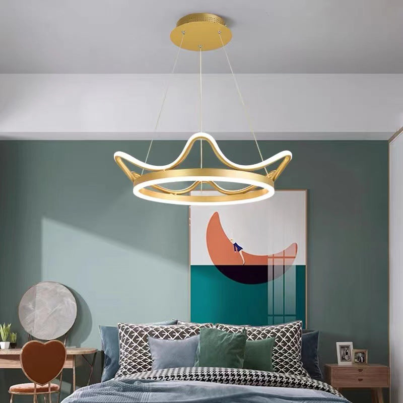 Minimalist Crown LED Pendant Chandelier