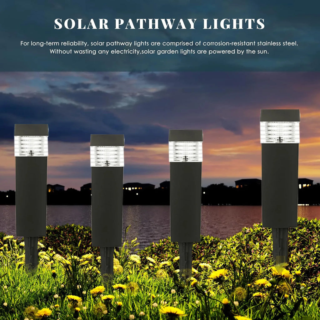 Solar LED Pathway & Landscape Lights – IP65 Waterproof