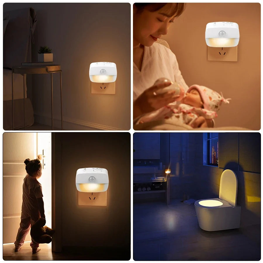 Motion Sensor LED Plug-In Night Light