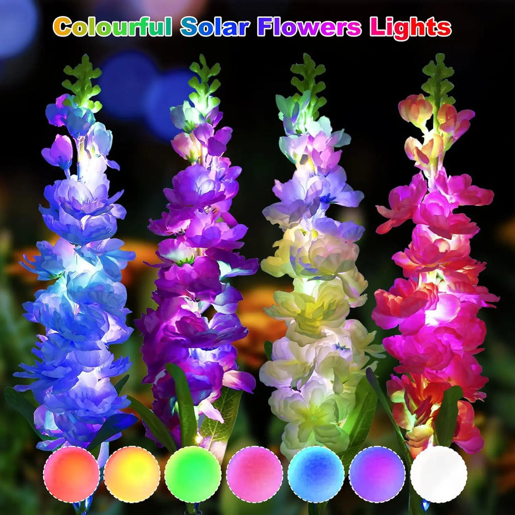 Solar LED Flower Garden Lights