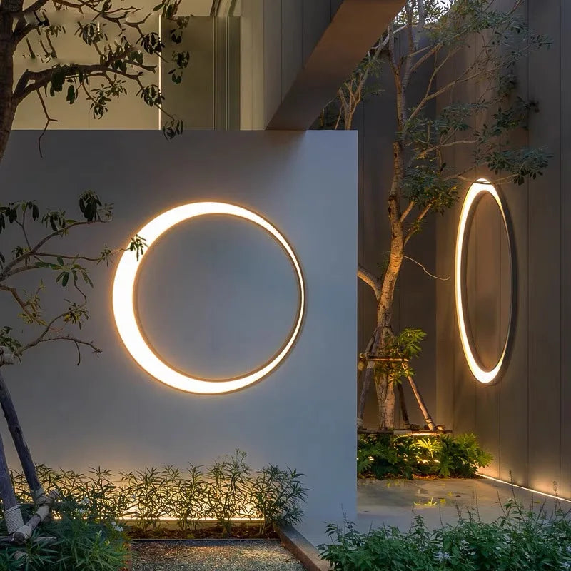 Round LED Outdoor Wall Light – IP65 Waterproof