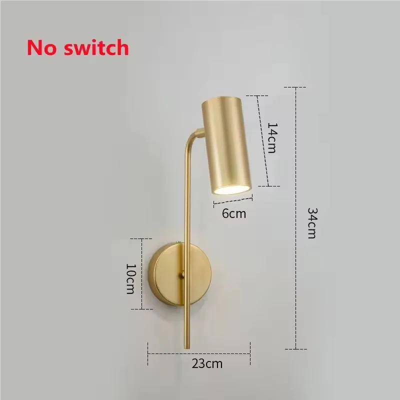 Minimalist LED Rotatable Wall Light with Switch