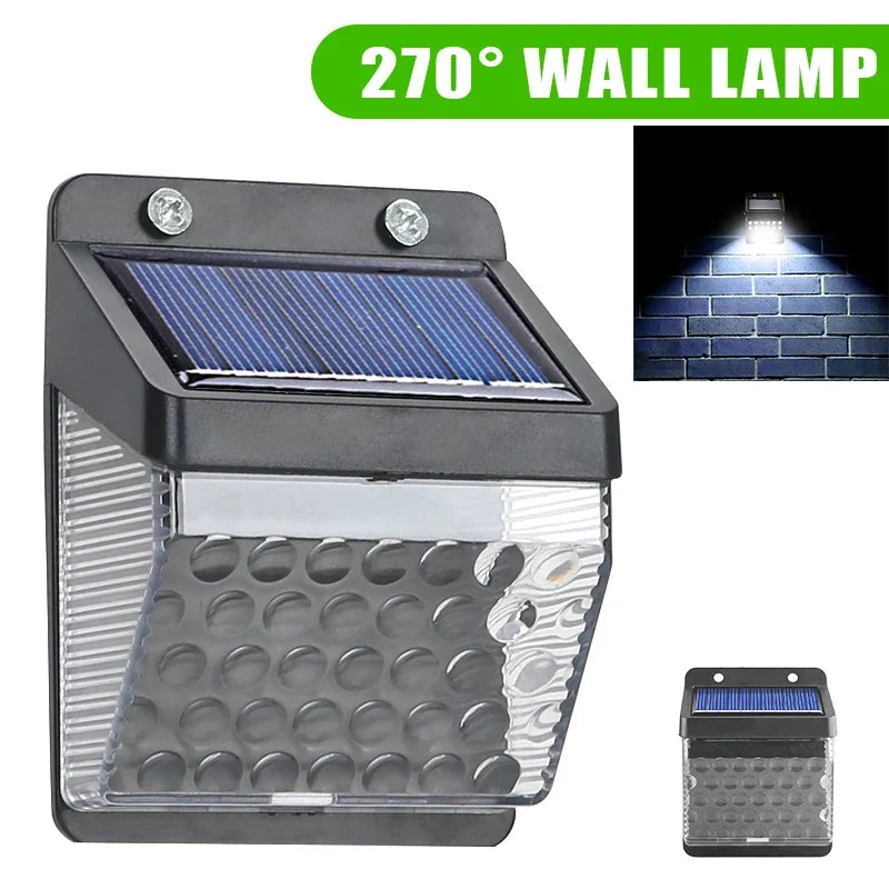 Solar LED Motion Sensor Outdoor Wall Light