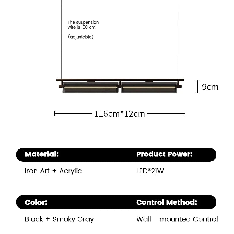 Minimalist LED Pendant Light for Kitchen & Dining Room