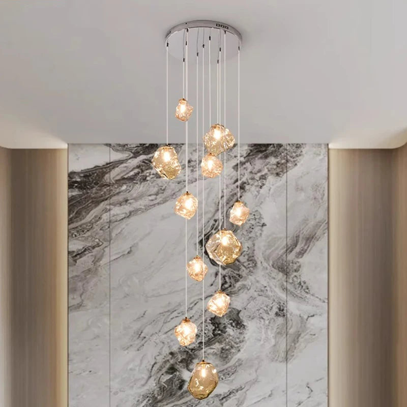 Modern LED Staircase Pendant Chandelier