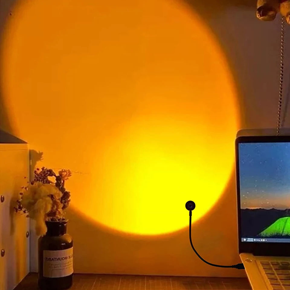 LED Sunset Projection Night Light
