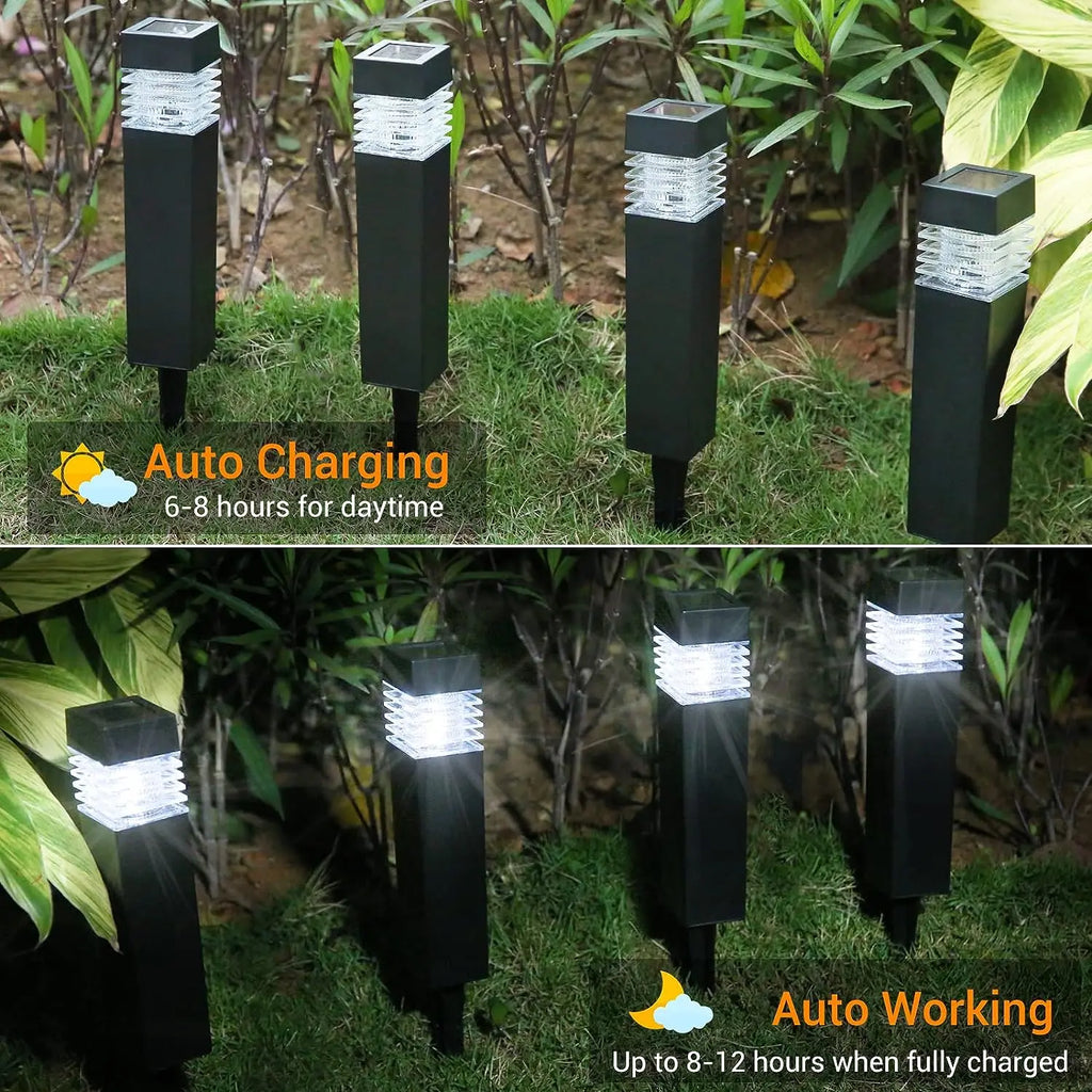Solar LED Pathway & Landscape Lights – IP65 Waterproof