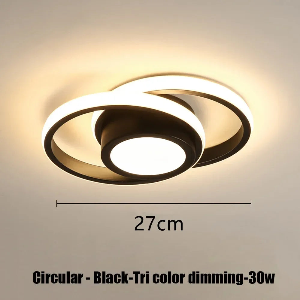 Modern LED Surface Mounted Ceiling Light – 3 Color Dimming