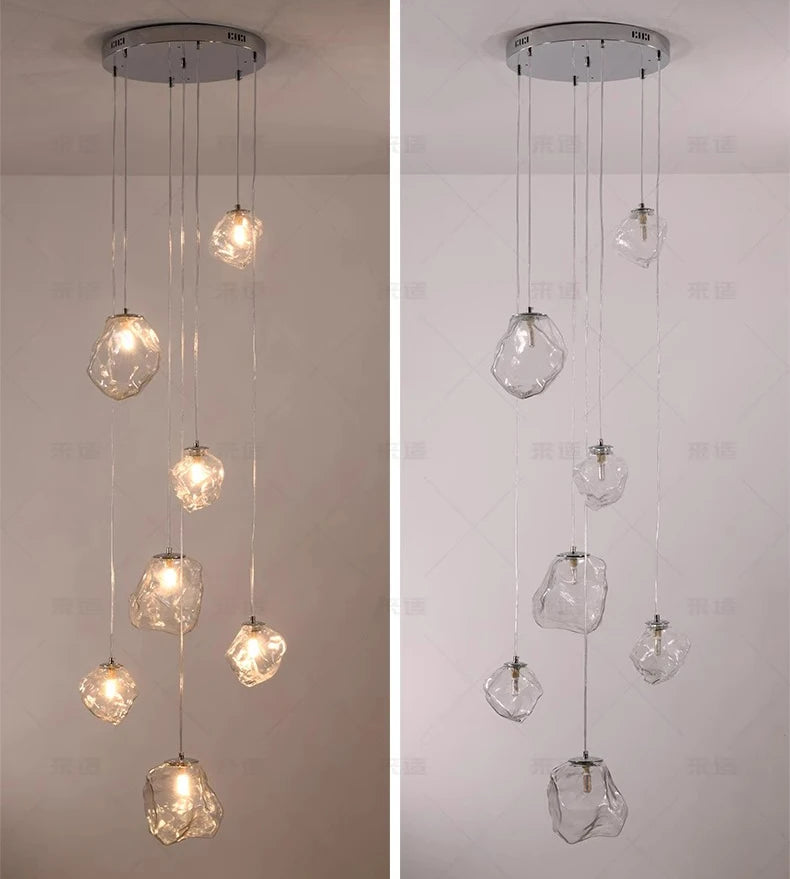 Modern LED Staircase Pendant Chandelier