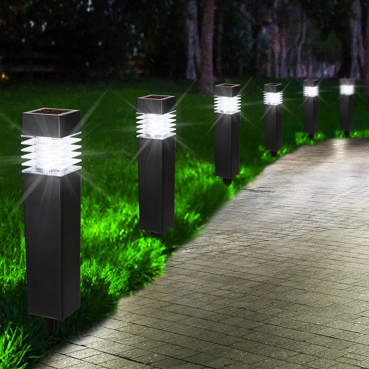 Solar LED Pathway & Landscape Lights – IP65 Waterproof