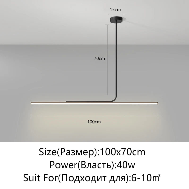 Minimalist Hanging LED Pendant Light