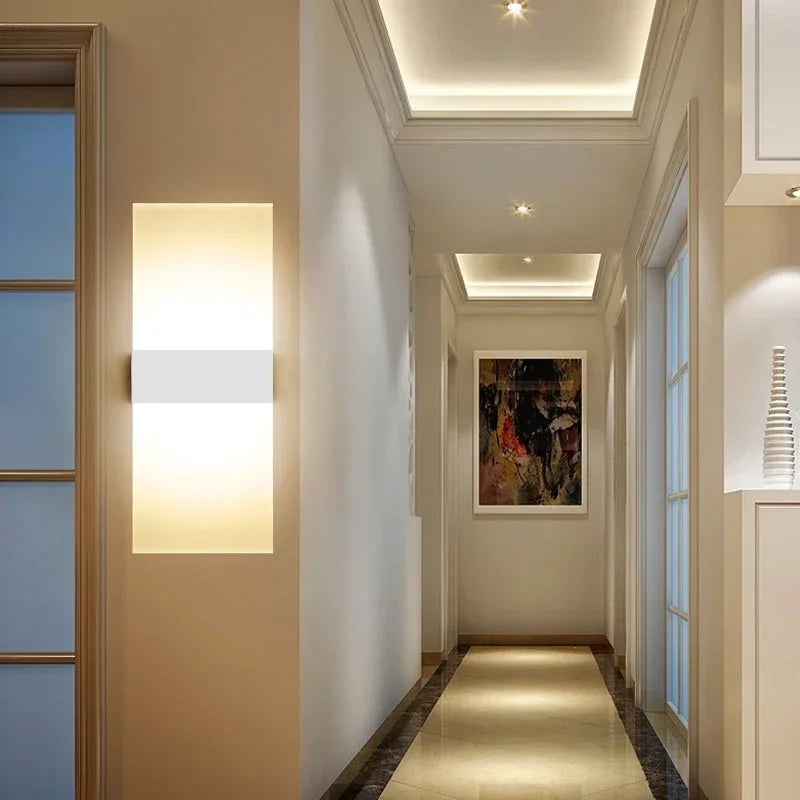 Minimalist Acrylic LED Long Wall Light