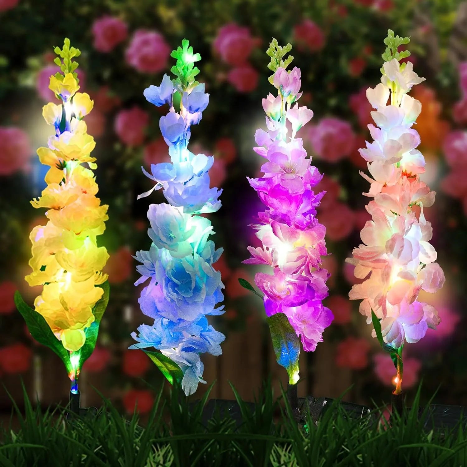 Solar LED Flower Garden Lights