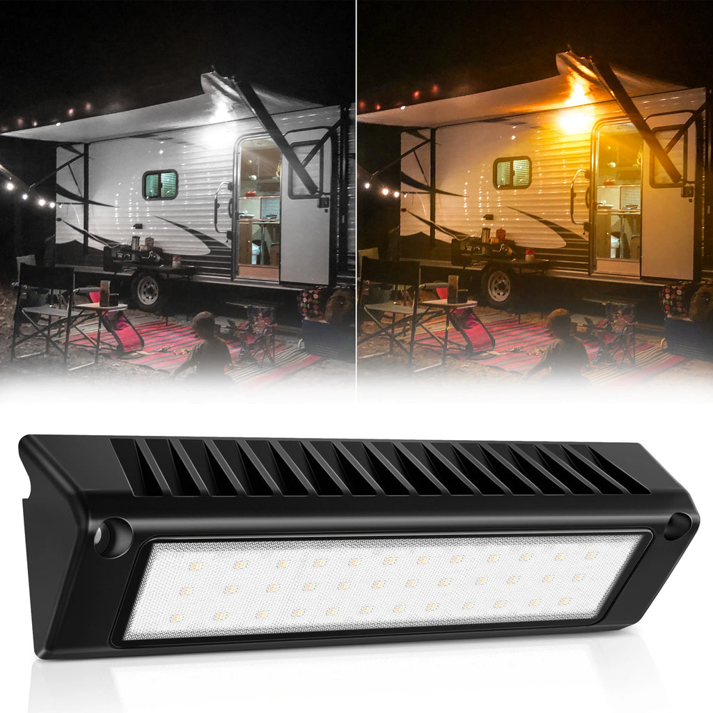Dual-Color LED RV Porch & Awning Light
