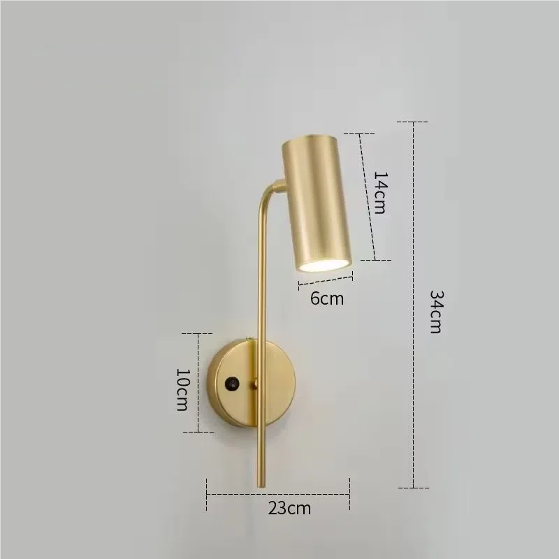 Minimalist LED Rotatable Wall Light with Switch