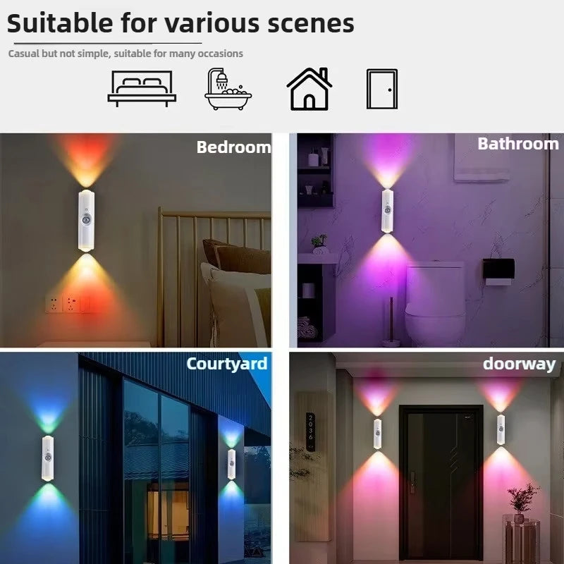 Smart RGB Gradient Motion Sensor Wall Light