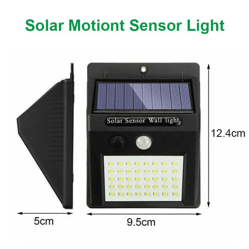 Solar LED Motion Sensor Outdoor Wall Light