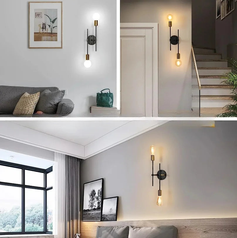 Modern 2-Light Flush Mount Ceiling Chandelier