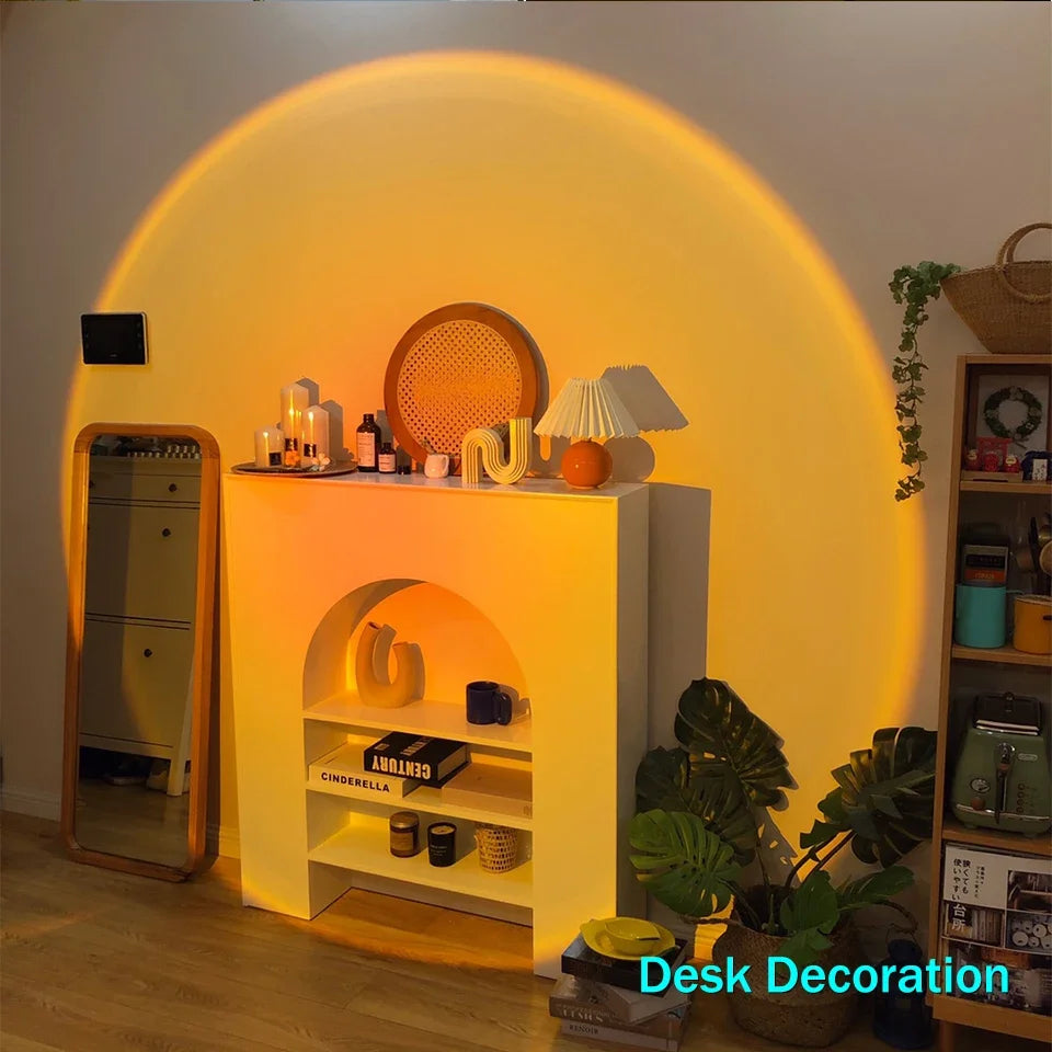 LED Sunset Projection Night Light