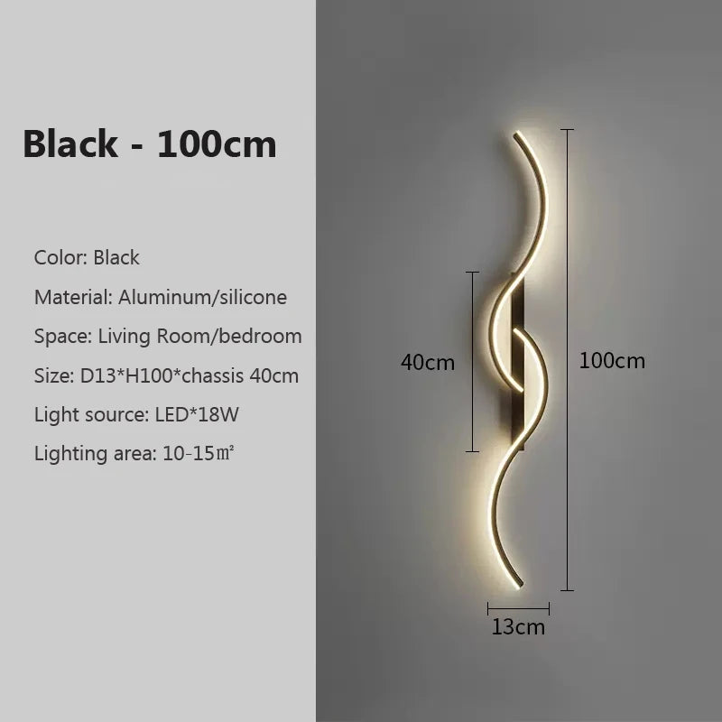 Minimalist LED Long Strip Wall Sconce