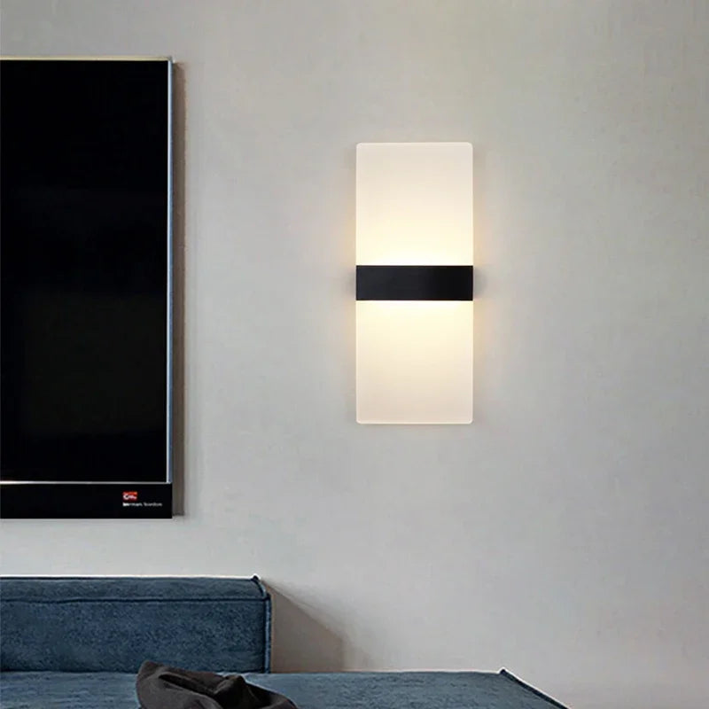 Minimalist Acrylic LED Long Wall Light