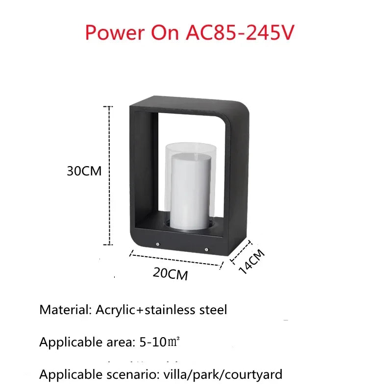 Solar LED Landscape Fence & Lawn Light
