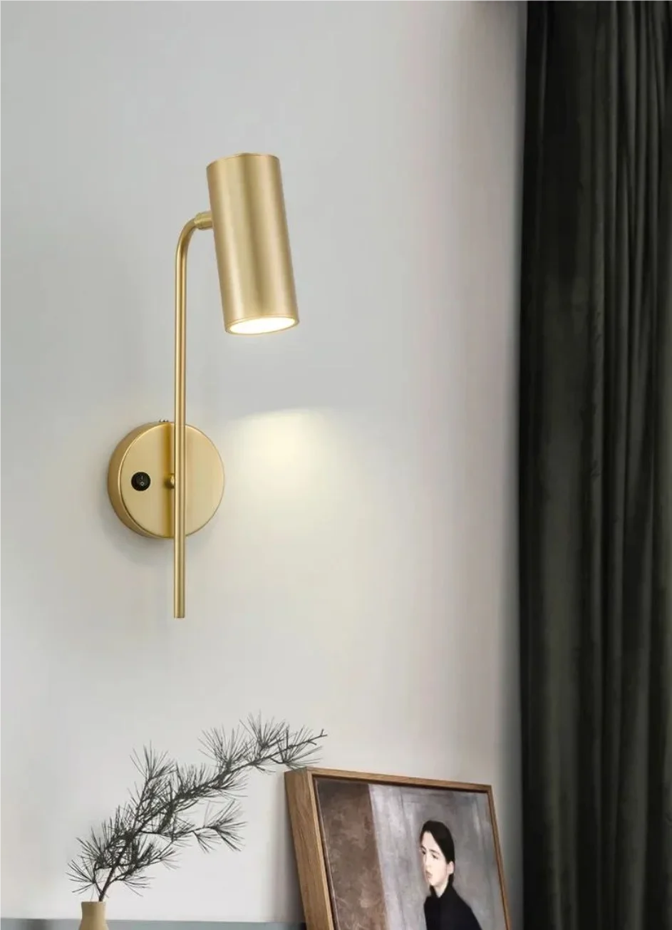 Minimalist LED Rotatable Wall Light with Switch