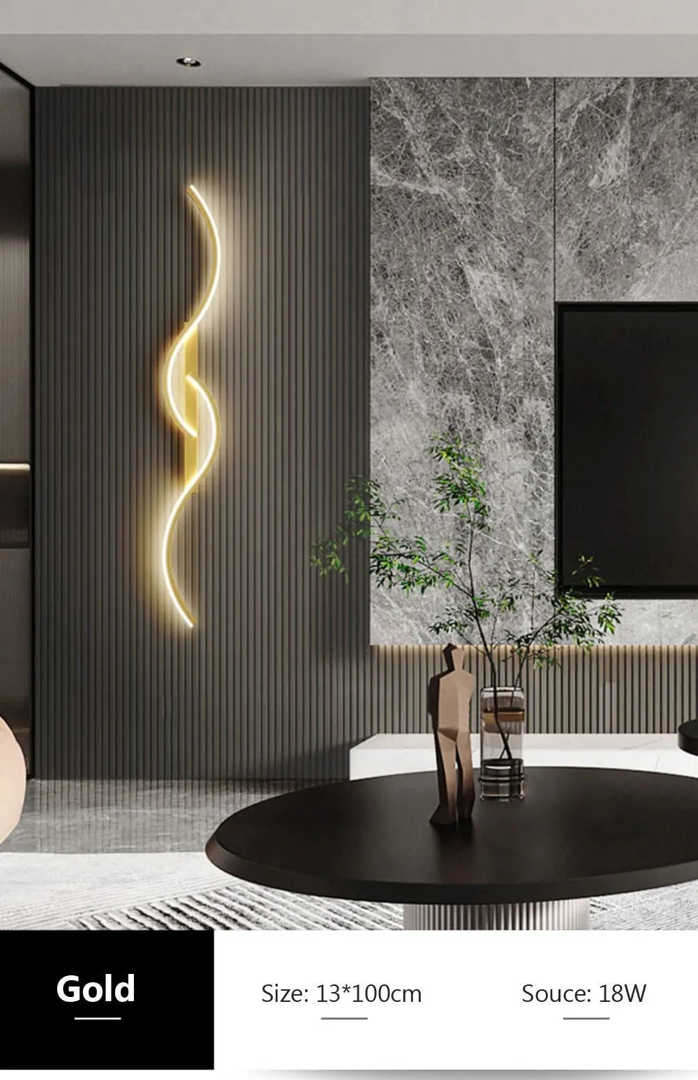 Minimalist LED Long Strip Wall Sconce