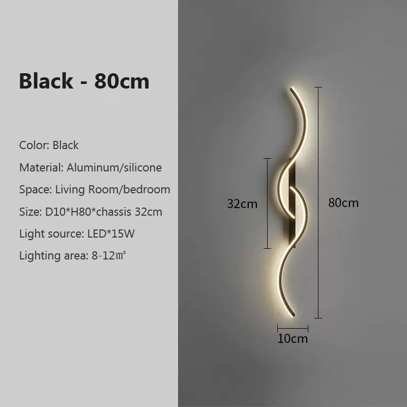 Minimalist LED Long Strip Wall Sconce