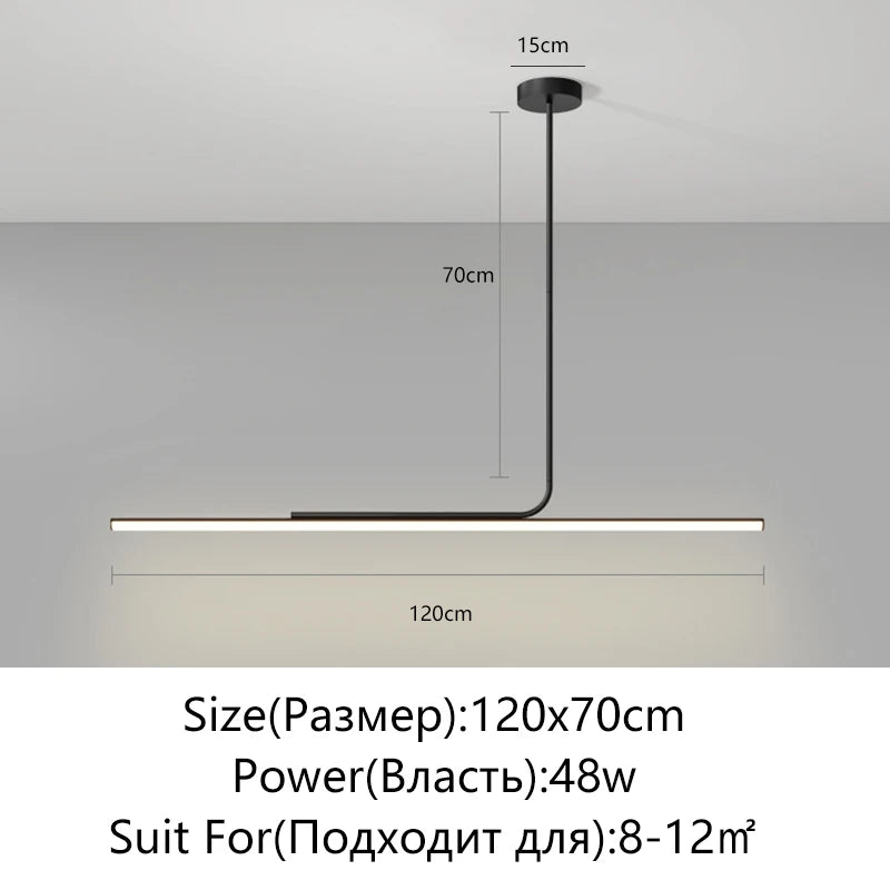 Minimalist Hanging LED Pendant Light