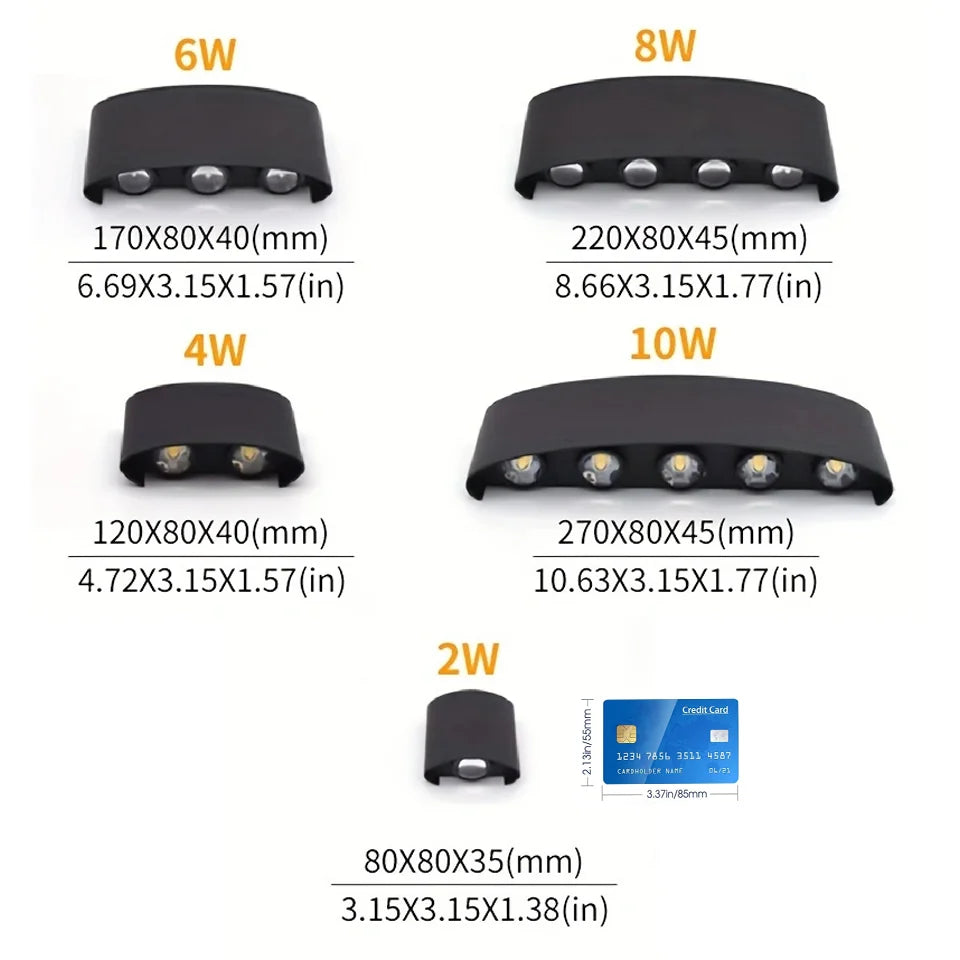 Minimalist IP66 LED Wall Light