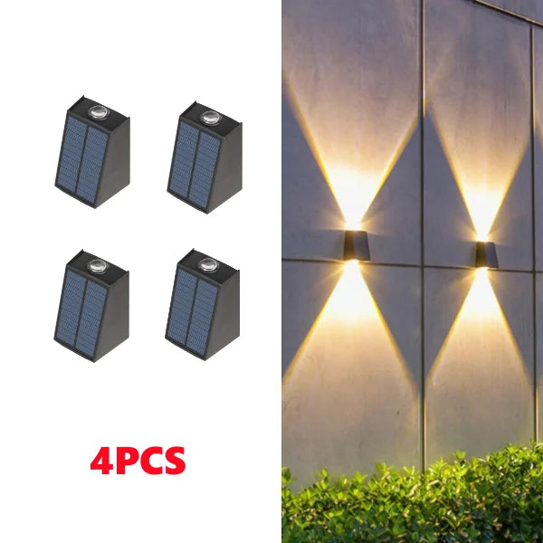 Solar LED Up & Down Outdoor Wall Light