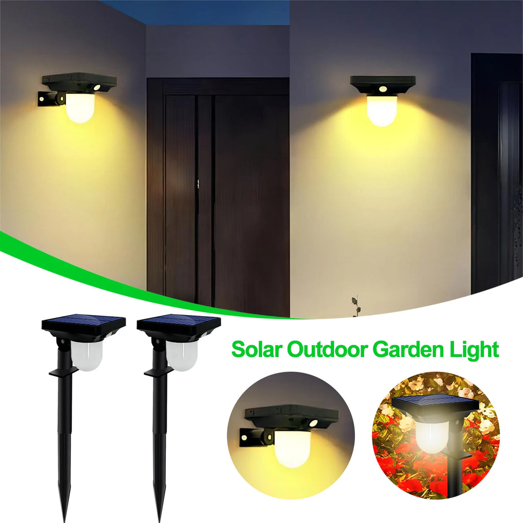 Solar Motion Sensor LED Landscape Porch Light