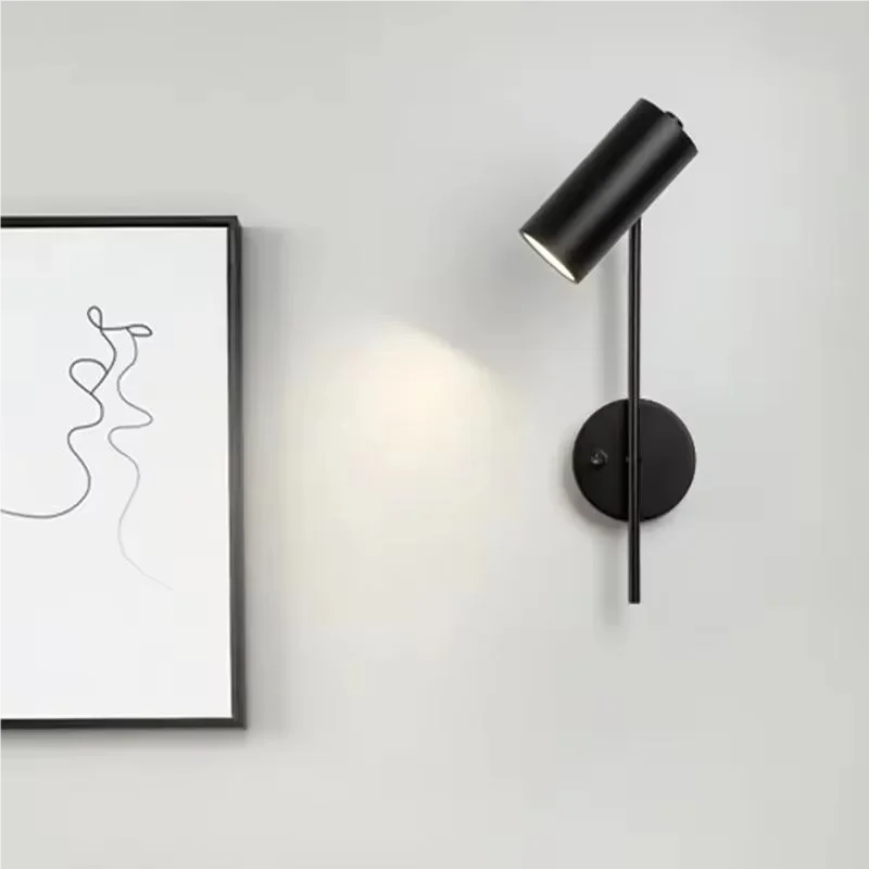 Minimalist LED Rotatable Wall Light with Switch