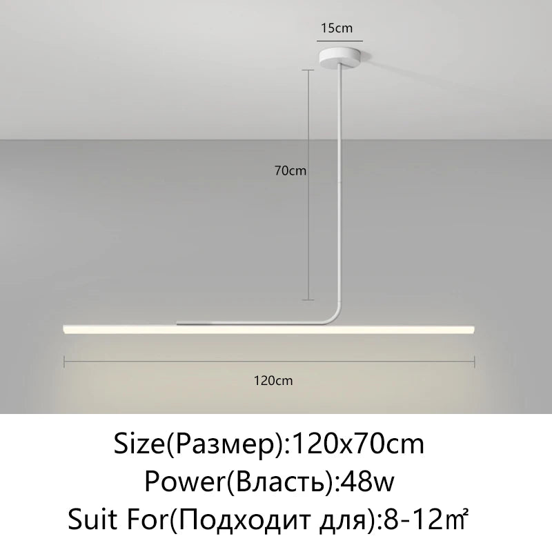 Minimalist Hanging LED Pendant Light