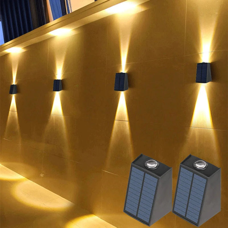 Solar LED Up & Down Outdoor Wall Light