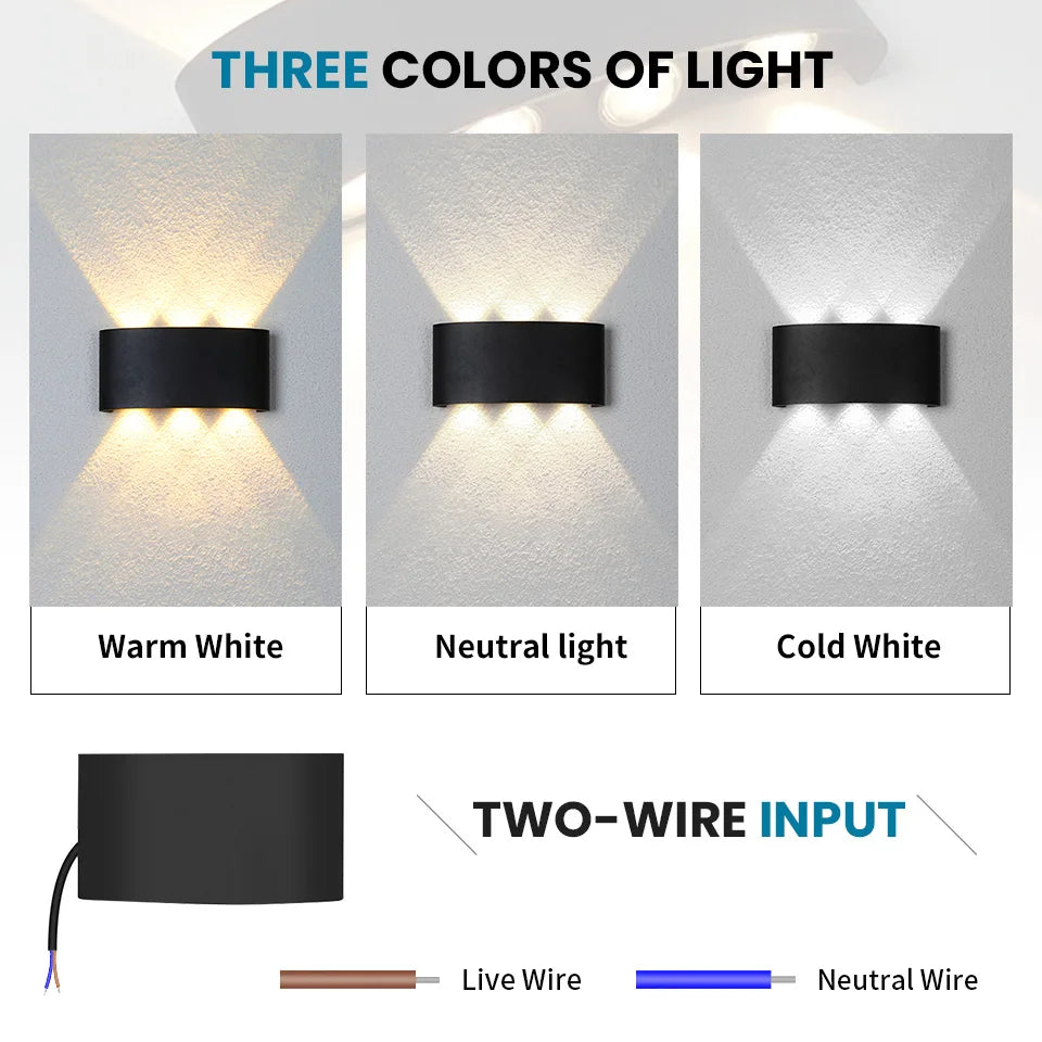 Minimalist IP66 LED Wall Light