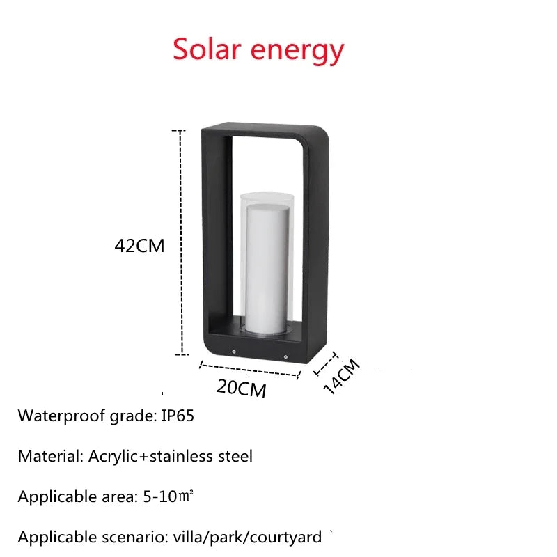 Solar LED Landscape Fence & Lawn Light