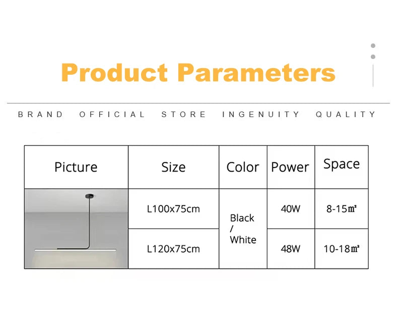 Minimalist Hanging LED Pendant Light