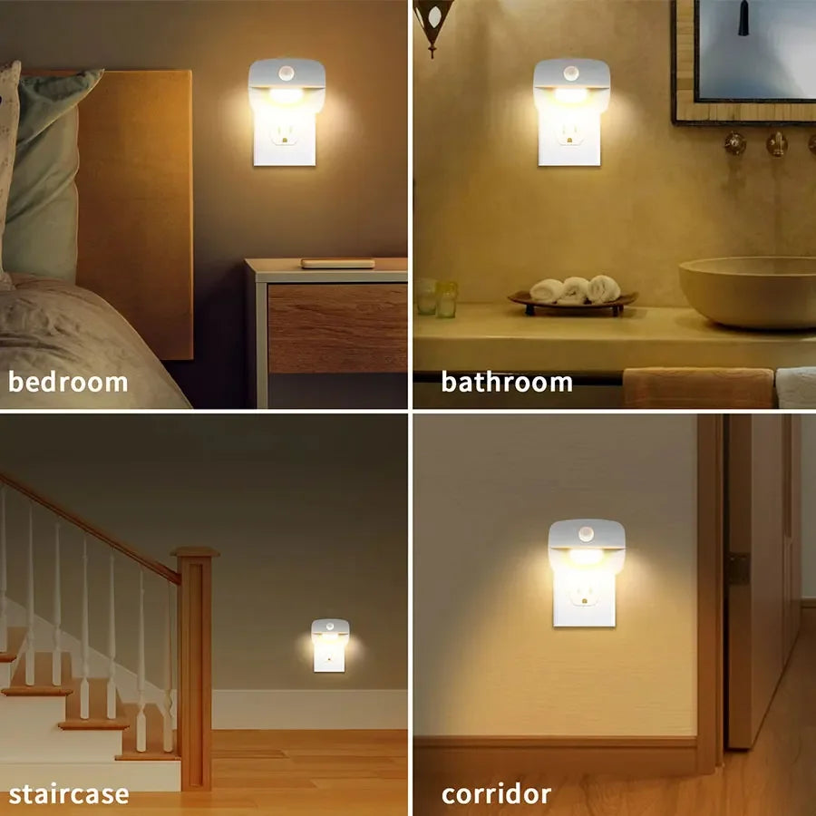 Motion Sensor LED Plug-In Night Light
