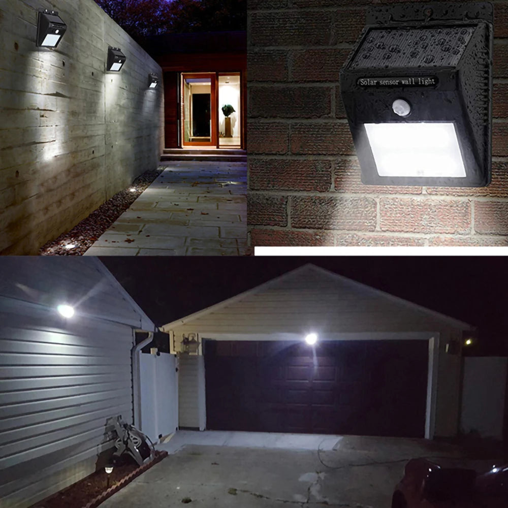 Solar LED Motion Sensor Outdoor Wall Light