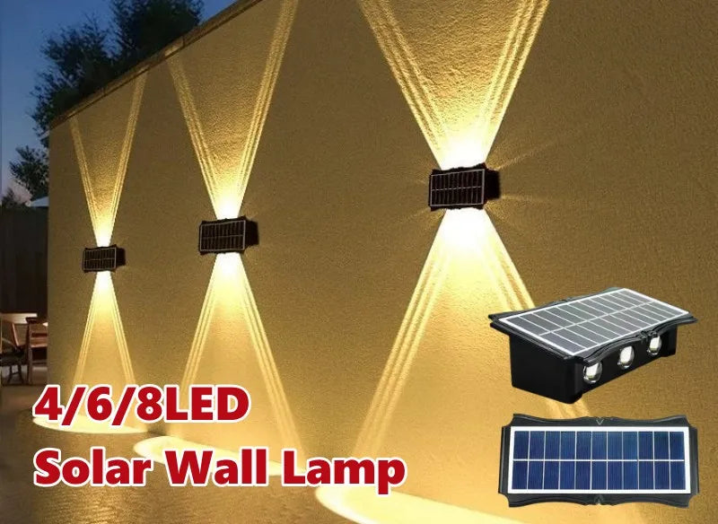 Solar LED Up & Down Outdoor Wall Light